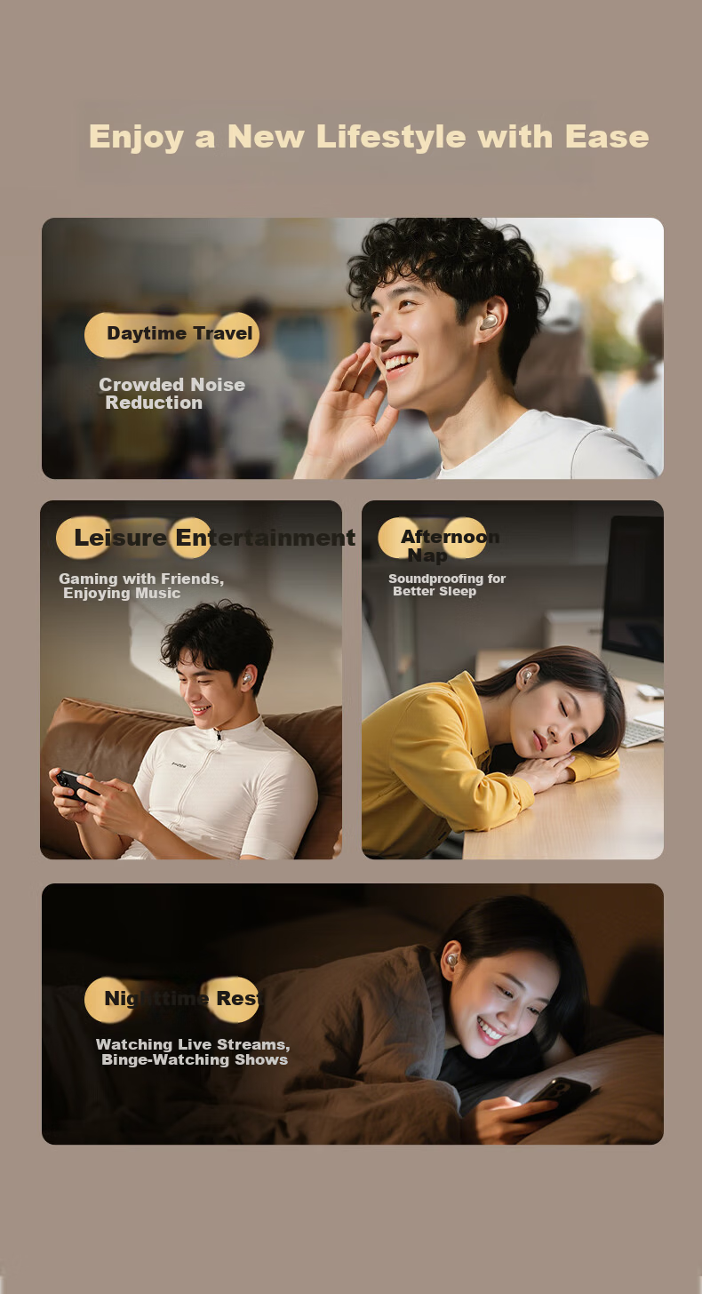 REMAX Sleep Bluetooth Earphones Ultra-thin Noise-isolating Earbuds Long Battery Life Compatible with Huawei Xiaomi Hidden ASMR Noise Reduction for Side Sleeping 14