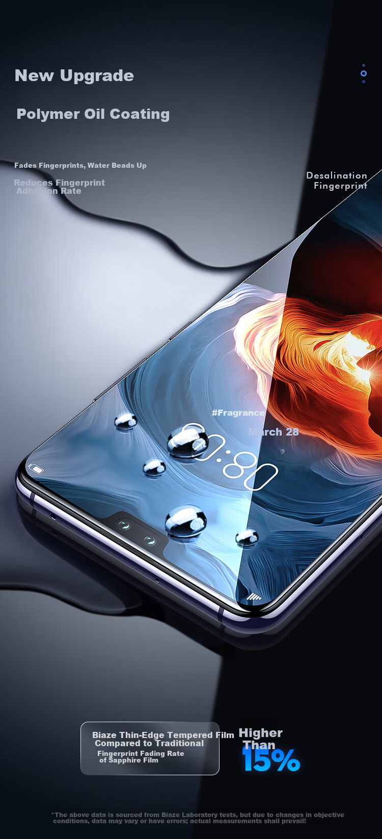 BIAZE [Nano Full Screen 2 Pieces] Screen Protector for Huawei Mate40, Mate40e Hydrogel Soft Film, HD Anti-Scratch, Strong Anti-Fingerprint, Non-Tempered Glass, Full Adhesive Protective Film JM445 4