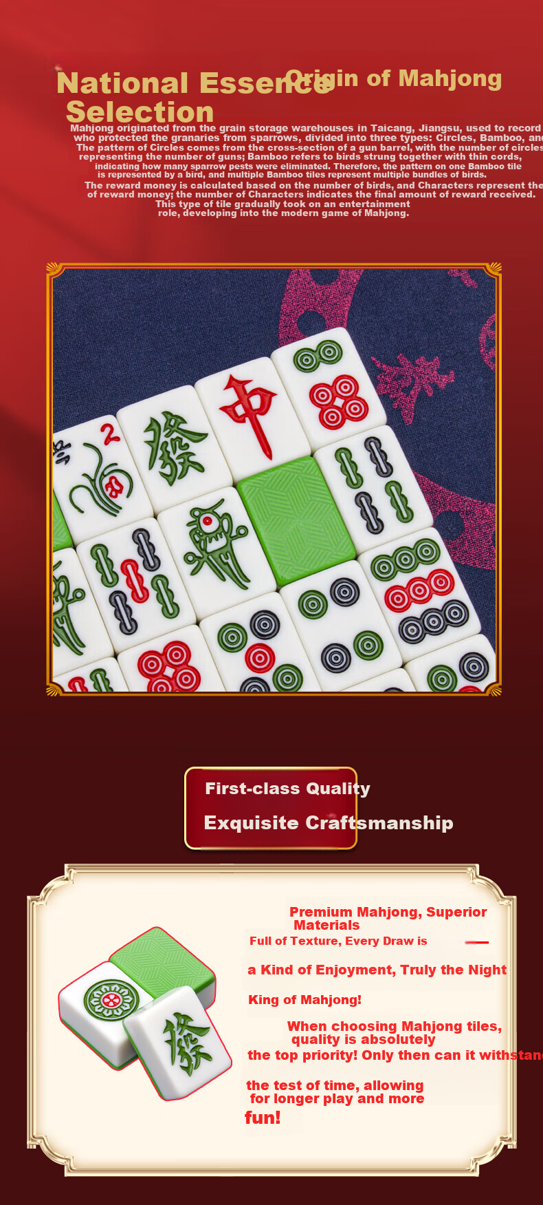 Huasheng Leather Mahjong Table Mat, Thickened, for Dormitory Or Home Use, Quiet Mahjong Table Mat, for Outdoor Camping, 1M*1M, Random Color 2