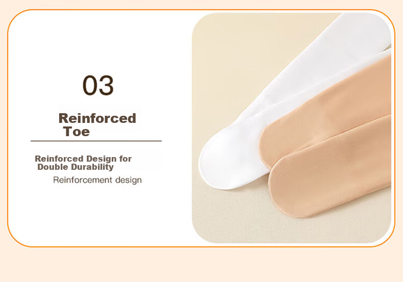 Bejirog Kids Girls Thermal Thickened Dance Tights White Non-Slip Outerwear Pantyhose for Autumn and Winter 9