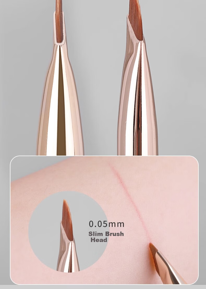 MSQ Golden Sickle Eyeliner Brush Eye Bag Brush Eyelid Brush Eyebrow Powder Brush Ultra-thin Brush Head 3