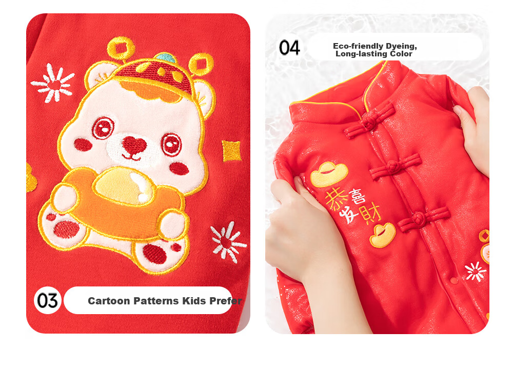 Betis Baby New Year Autumn Winter Cotton-Padded Romper Festive Full Moon Hundred Days Baby Outing Cotton Clothes 20