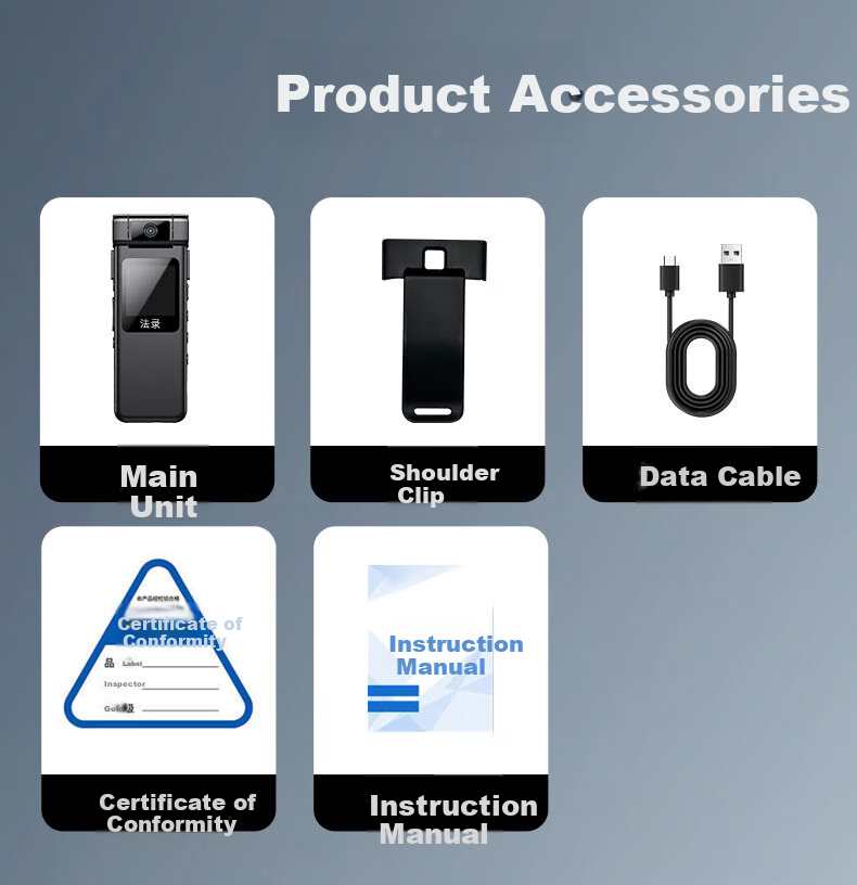Falu Law Enforcement Body Camera Portable HD Chest-Mounted Mini Audio Video Recorder Pocket Cycling Sports Camera DSJ-F2 16