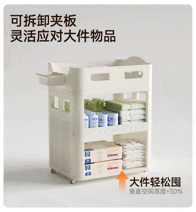 Manlong Multifunctional Diaper Changing Table Baby Care Station Baby Bathing and Nursing Home Storage Crib Touching Table 18