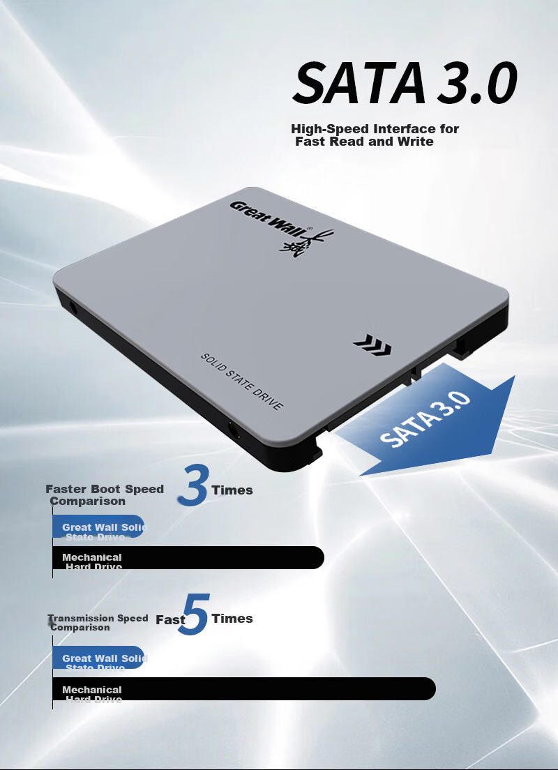 Great Wall 128GB SSD Solid State Drive SATA3.0 Interface 540MB/s Read Speed Desktop/Laptop Universal GW560 Series 2