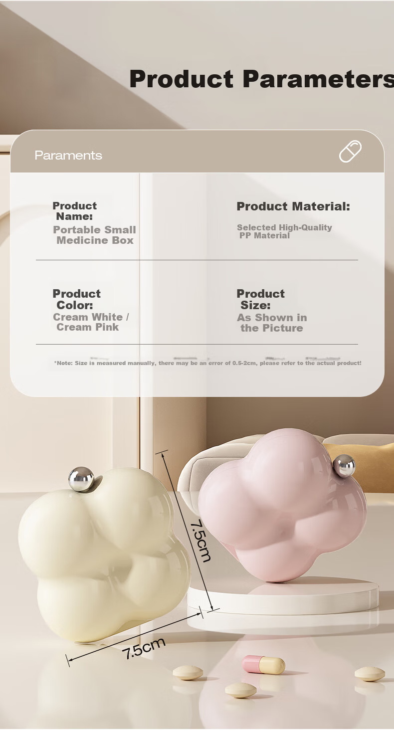 Dopamine Flower Portable Weekly Sealed Pill Organizer by Fan Ye 13
