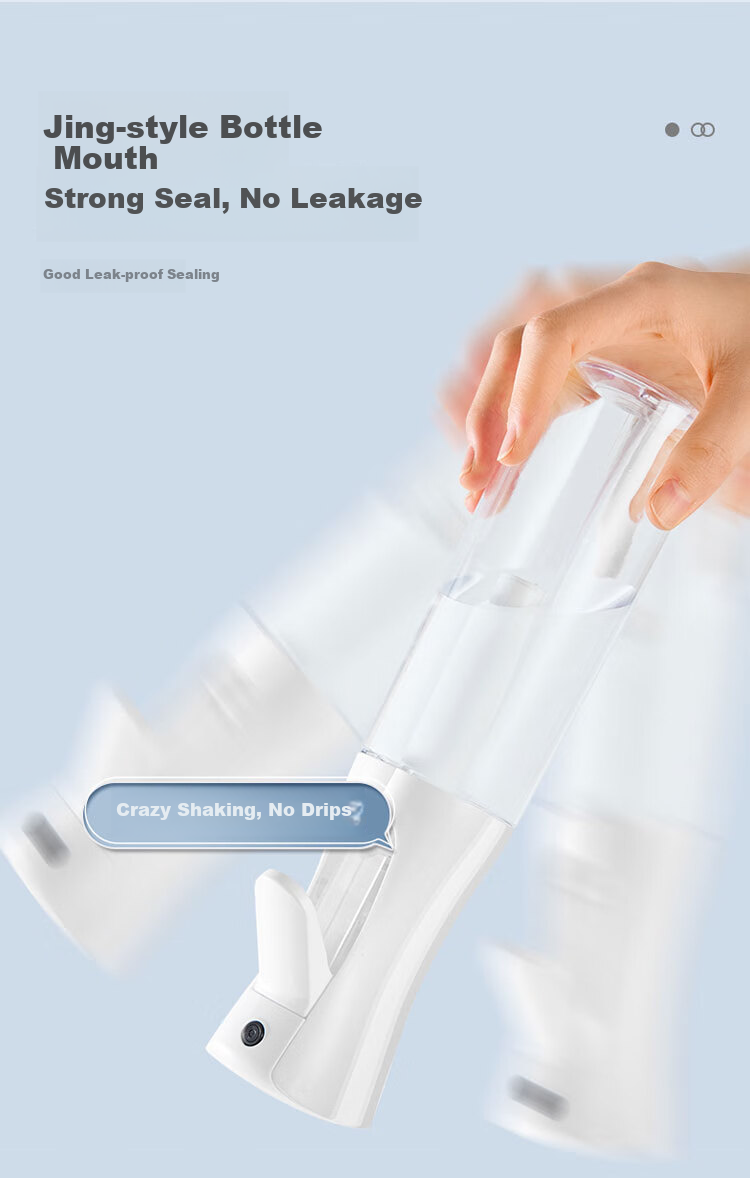 LiQing High Pressure Spray Bottle 300ml Large Capacity Ultra Fine Mist Refillable Bottle Cosmetic Hydrating Empty Alcohol Spray Bottle 11