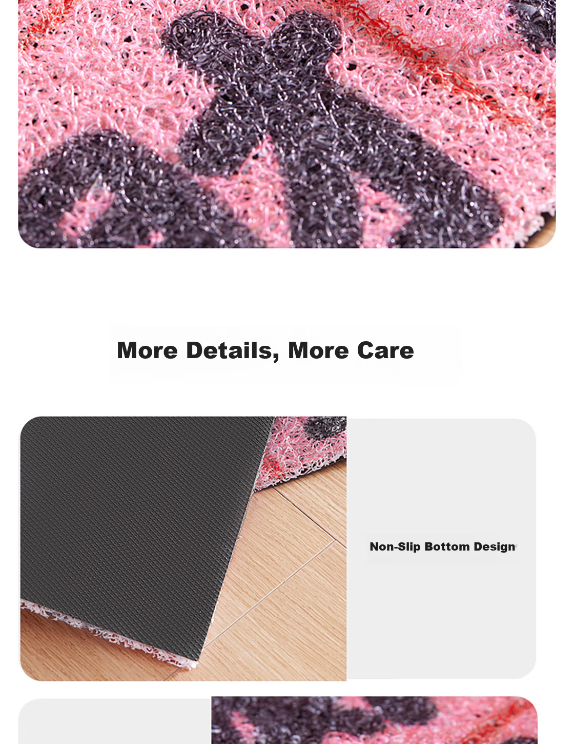 MINISO Geely Fortune Welcome Coir Door Mat Non-Slip Dirt-Resistant Home Entrance Rug Congratulations and Prosperity 7
