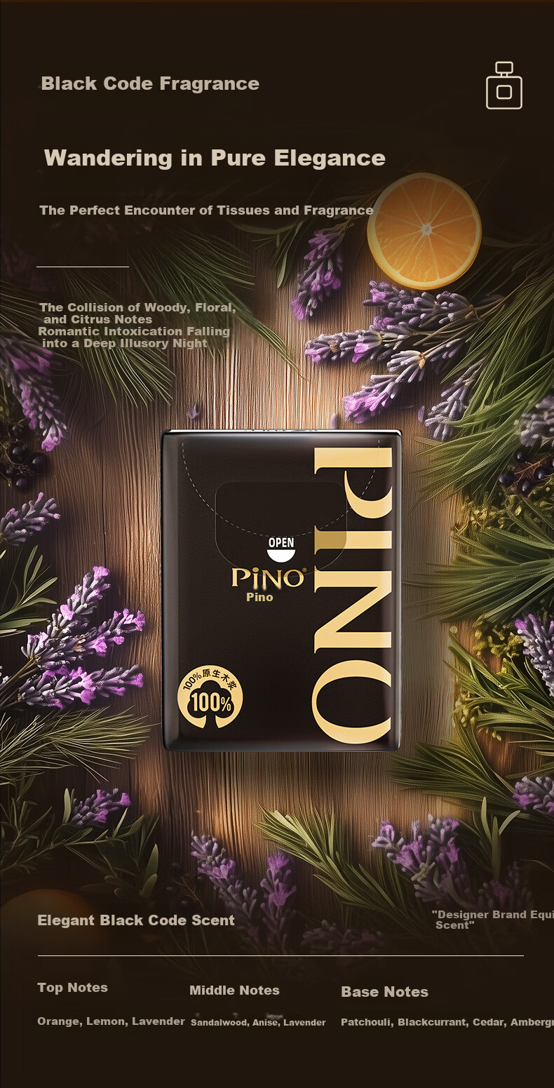 Vinda Handkerchiefs Pinor Artist Collaboration 4-Ply 6 Sheets * 30 Packs Portable Small Pack Napkins Durable Tissue Paper 6