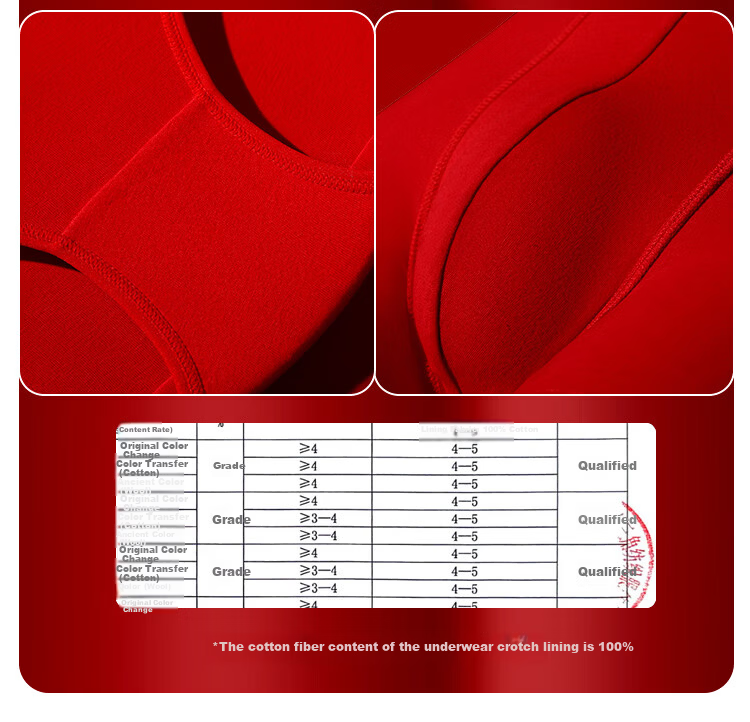 Hodo Home Lucky Red Year Men's Pure Cotton Thermal Underwear Set with Socks Gift Box 10