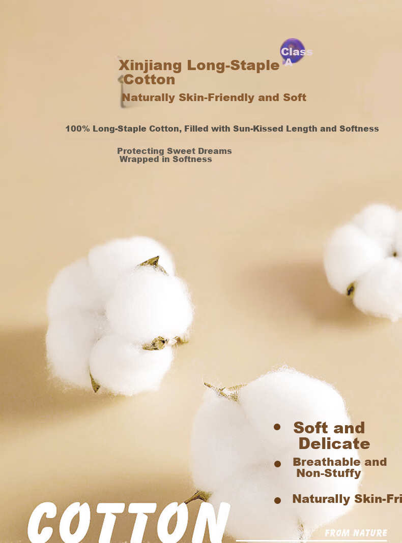Fuannaertong Pure Cotton Fitted Sheet, Class A, 60-Count Long-Staple Cotton, Single Piece Fitted Sheet, 100% Pure Cotton Bed Cover, 180*200*30cm 7
