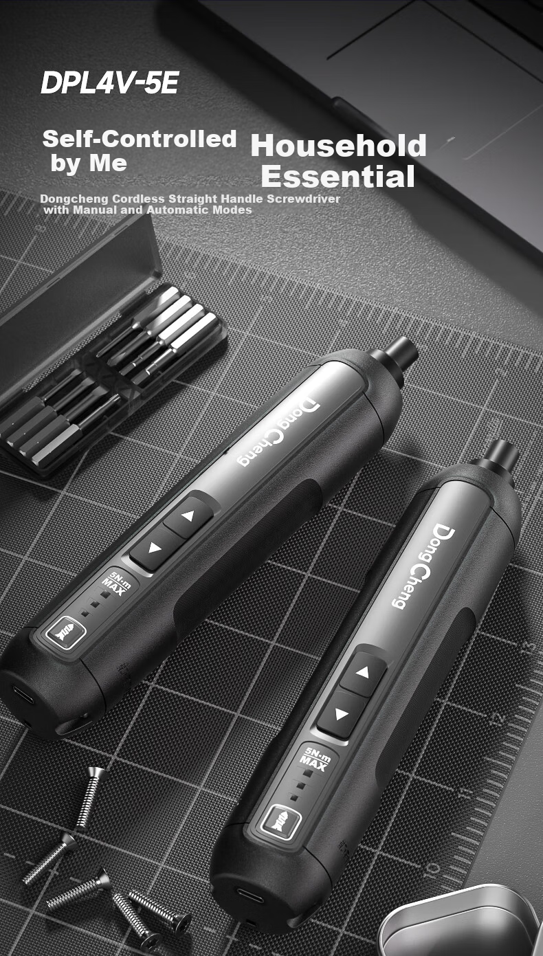 Dongcheng 12V Brushless Impact Driver, Electric Drill, Power Screwdriver, DCPL04-8, 2.0AH Dual Battery 1