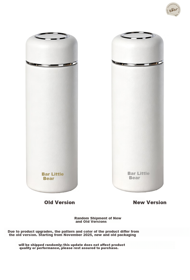 Bear Insulated Pocket Mug 316L Stainless Steel Portable Water Bottle Gift for Students Children Men Women 240ml 14