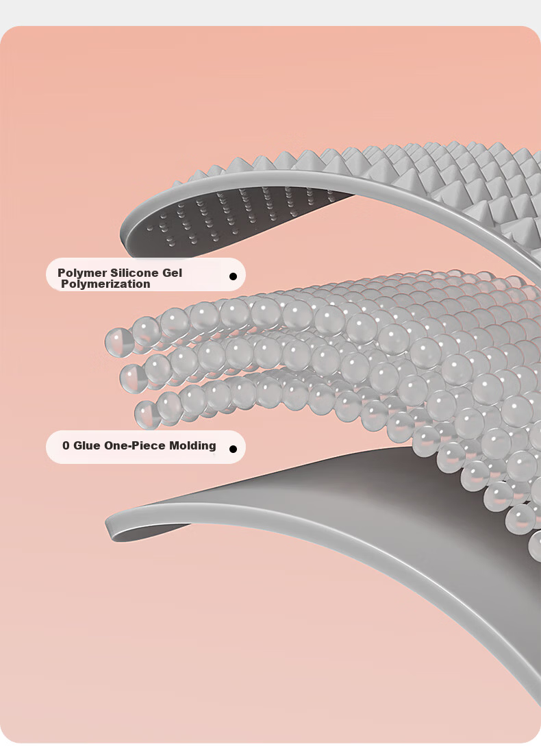 Li-Ning Acupressure Foot Massage Pad Soft Food-Grade Silicone Sole Reflexology Toe Pressure Board for Meridian Stimulation 9
