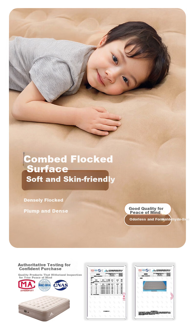 FEIRSH Automatic Inflatable Mattress Outdoor Camping Home Air Cushion Picnic Moisture-Proof with Pillow Single Second Generation Upgrade 10