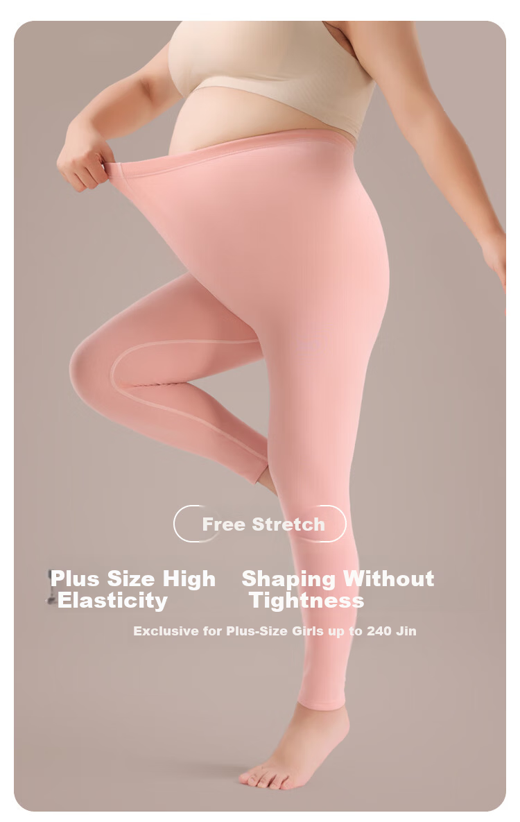 MiiOW [Cashmere Silk] Plus Size Women's Thermal Autumn Pants Fleece-Lined Winter Leggings Thermal Base Layer 1