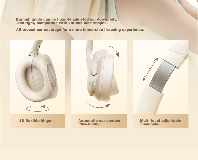 Baseus BH1 Air Retro Headphones, Over-Ear Wireless Bluetooth V6.0, High-Definition Sound Quality, Fashionable Digital Styling, Metal Millennium Y2k, Internet Celebrity Atmosphere 12