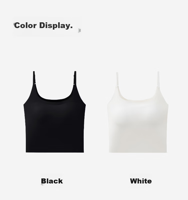 JOAE Women's Slim Fit Small Camisole with Built-in Padded Bra, Sleeveless Sexy Backless Innerwear Top 12