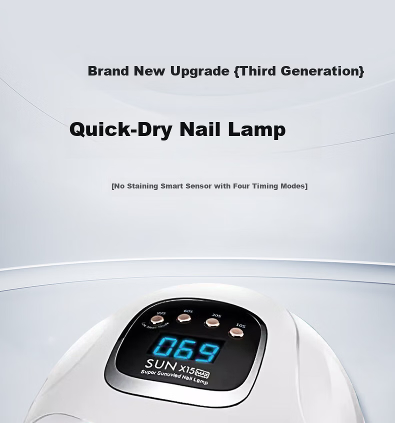 Feihou High-Power Quick-Dry Nail Lamp UV LED Gel Nail Dryer Red Light Nail Polish Curing Lamp Non-Blackening Professional Nail Salon Use 1