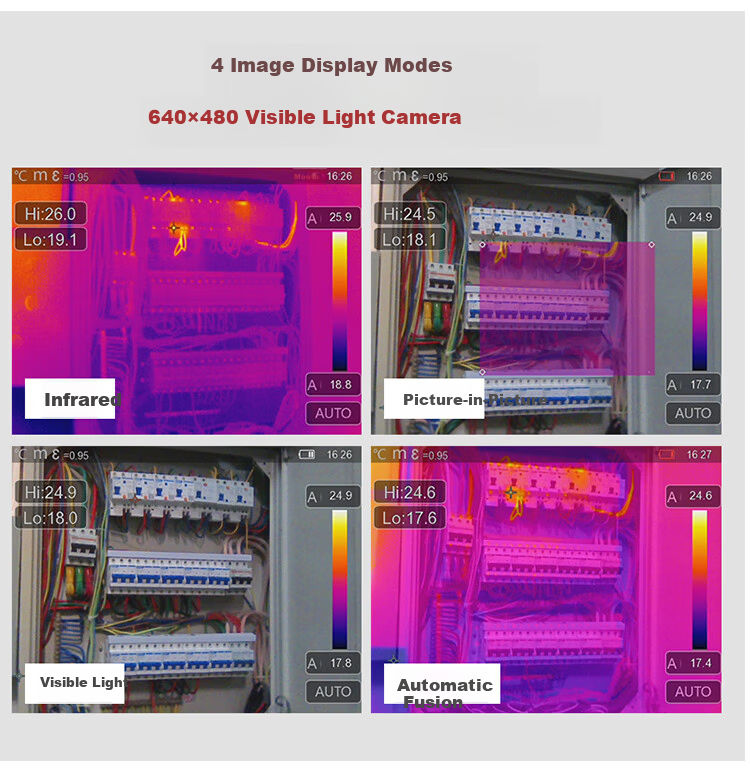 CEM DT-9887H Infrared Thermal Imager HD Floor Heating Electrical Leakage Detection Thermal Camera Touchscreen Smart Connectivity 8