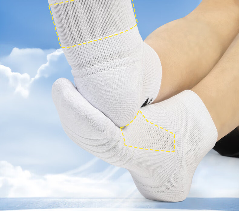 Under Armour Sports Socks [3 Pairs] Running Basketball Badminton Marathon Low-Cut Non-Slip Cotton Socks White L 17