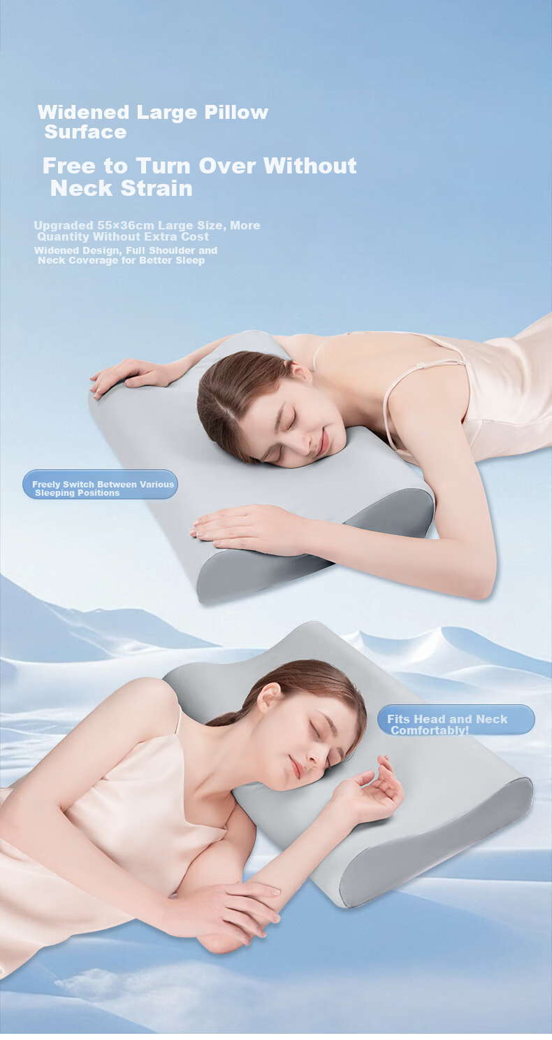 Aromas Pillow Class A Memory Foam Neck Support Pillow Tech Cloud Sense Pro+ Enlarged Wave Zoned Deep Sleep Pillow Core 10