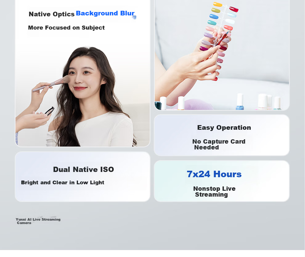 Yunxi S7 AI Live Streaming Camera 4K Ultra HD Professional Live Broadcast Equipment for Douyin Kuaishou E-commerce Full Set [Zhitong Pro Upgrade] 8
