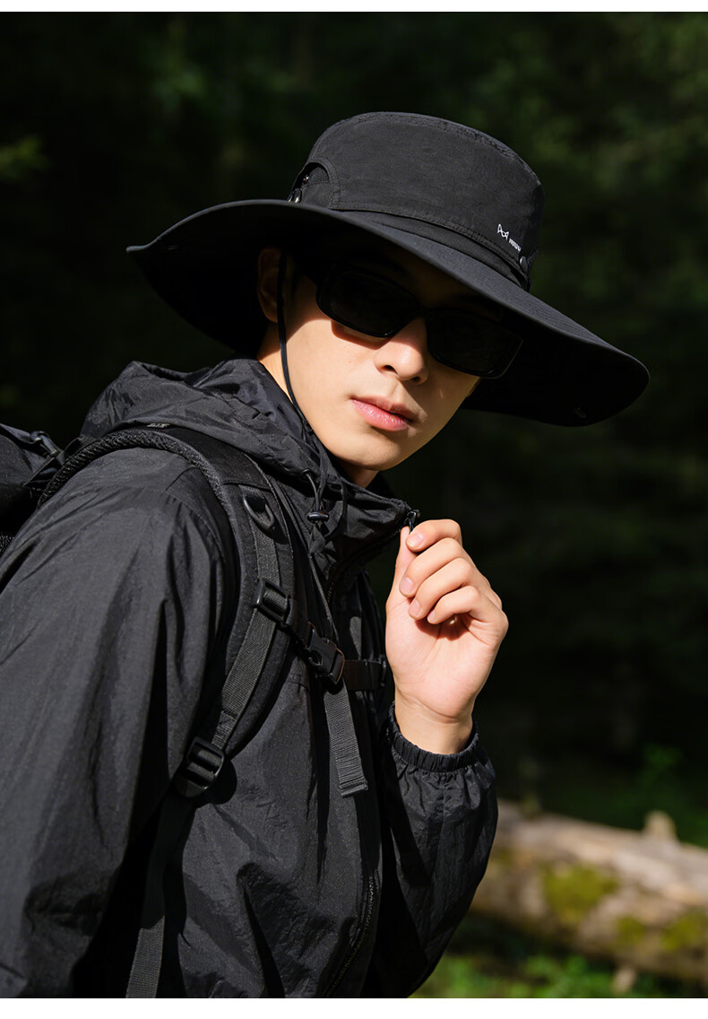 Miiow Men's Summer Sun Protection Hat Large Head Circumference UV Protection Outdoor Brim Mountaineering Climbing Fishing Bucket Hat 19