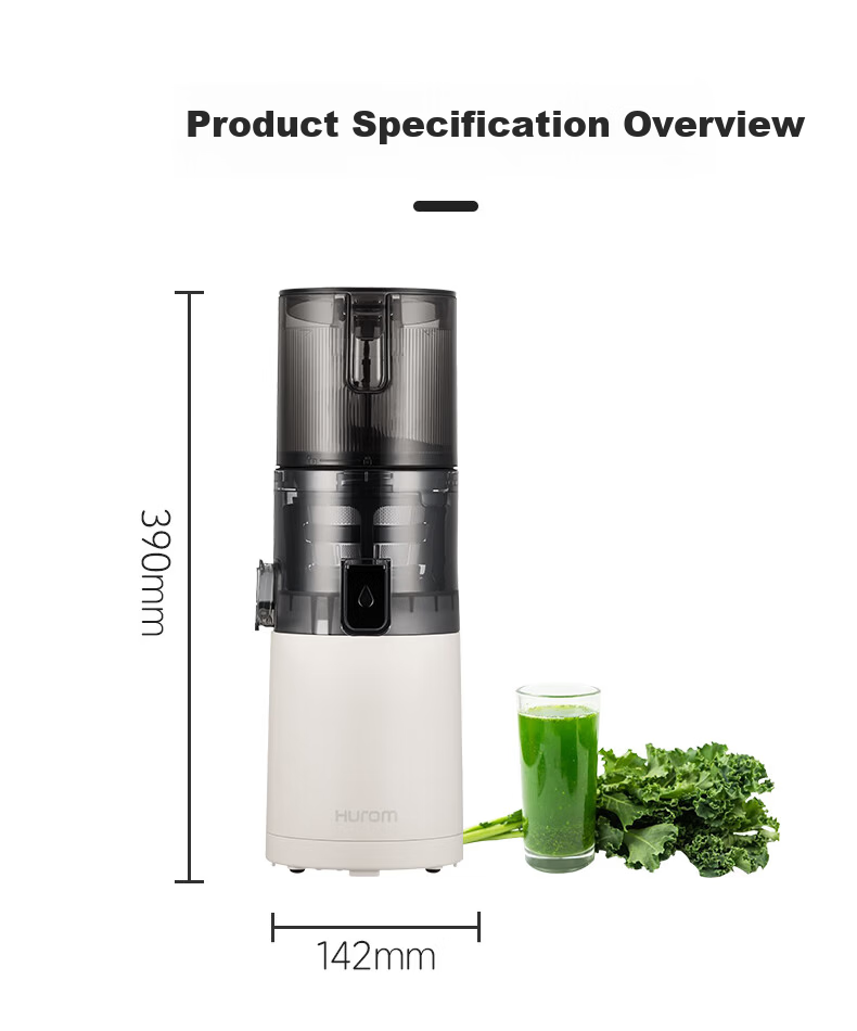 HUROM E30ST-BIM02MM Juicer Large Caliber Masticating Juicer with Pulp Separation Household Blender 16
