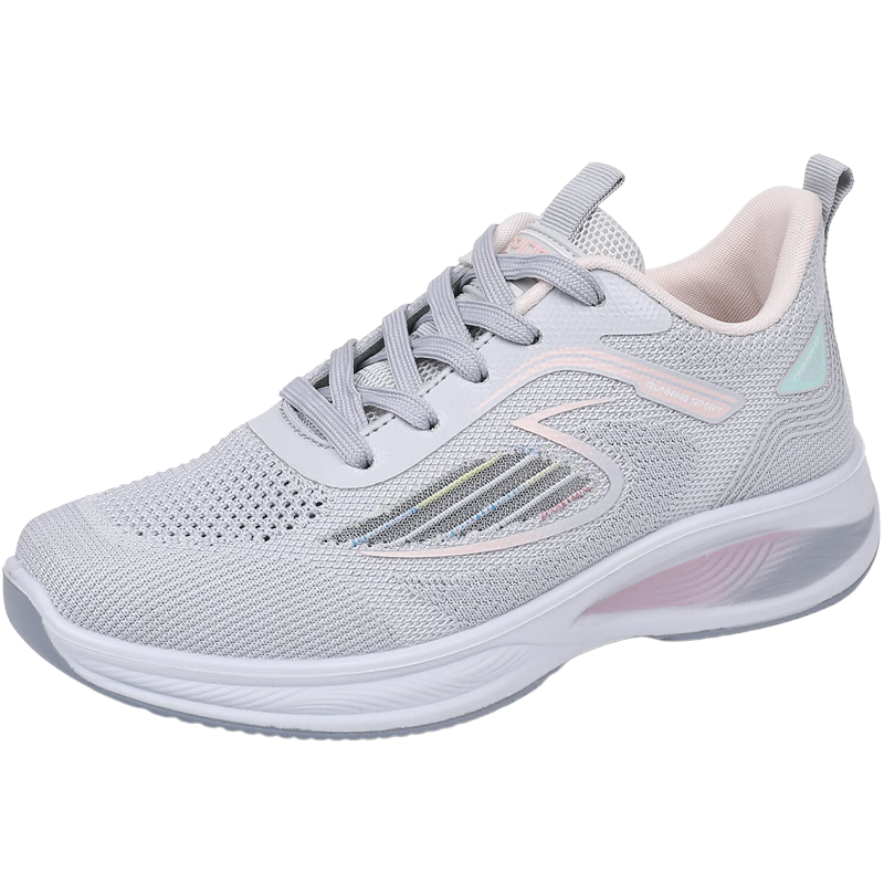 BURUIJING Summer Women's Shoes Old Beijing Cloth Shoes Women's Mesh Shoes Mesh Surface Mom Sports Casual Shoes 68879 Light Gray Size 40