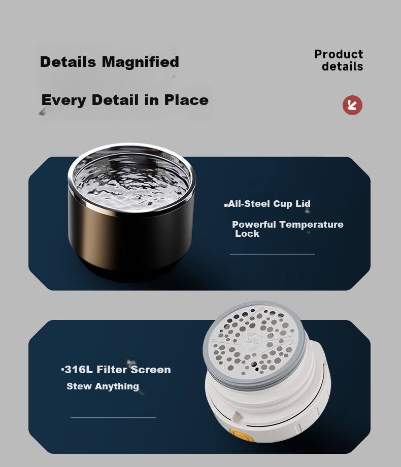 Fuguang Student Insulated Bottle Large Capacity 316L Stainless Steel Water Bottle Car Travel Thermos Business Tea Cup for Men 14