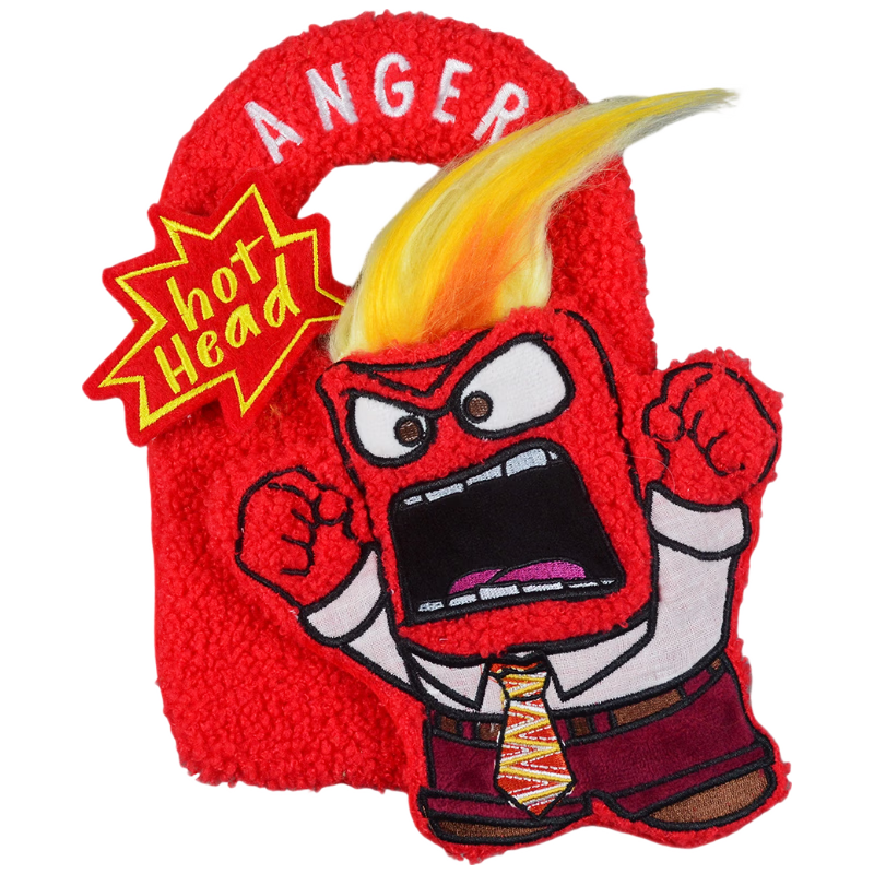 Disney Inside Out Anger Plush Keychain Door Hanger Fun Toy Decoration Birthday Graduation Gift