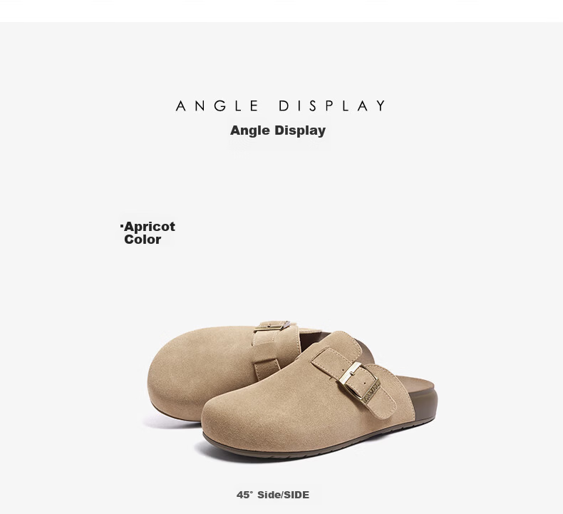 CAMEL Soft Bag 2nd Generation Full Coverage Birkenstock Comfortable Deep Mouth Shoes L25W700108 Apricot (Full Coverage Fleece Lining) Size 37 49
