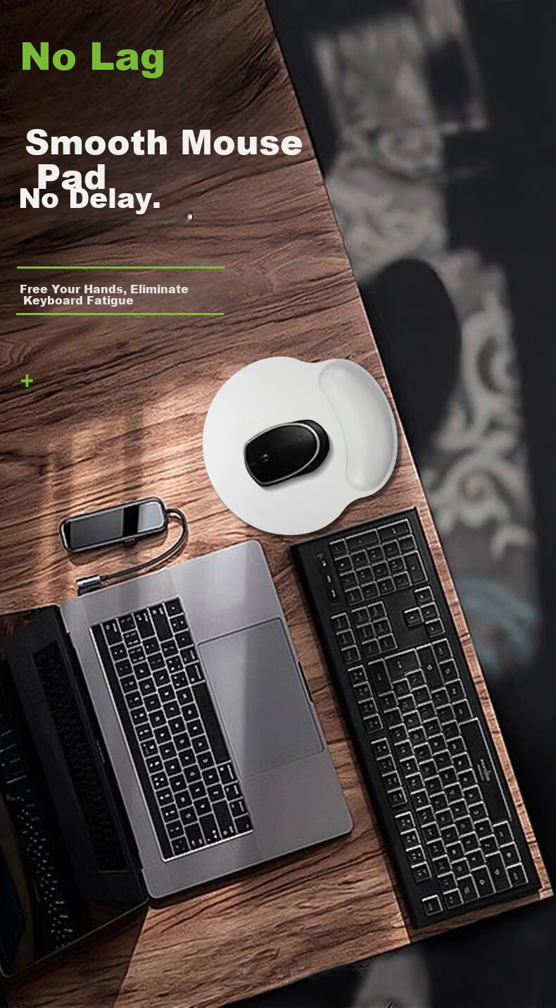 KPTE K1 Pro Hard Leather Mouse Pad Waterproof Gaming Mat Smooth Surface Business Office Classic Black 30x24CM 13