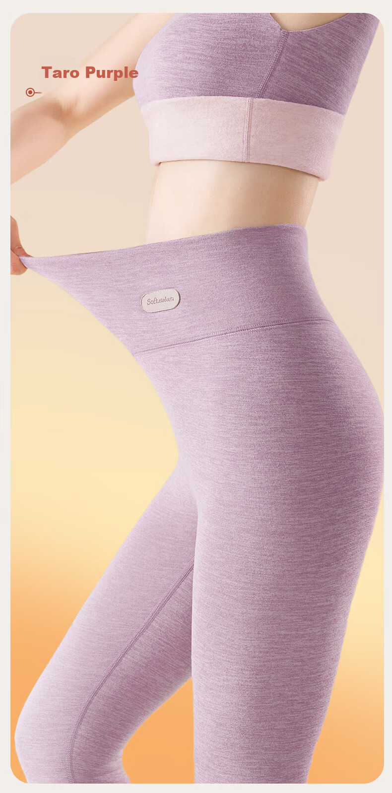 MiiOW Women's Thermal Pants Thickened Cashmere Silk Autumn Winter Wearable Heating Black 2025 New Model 11