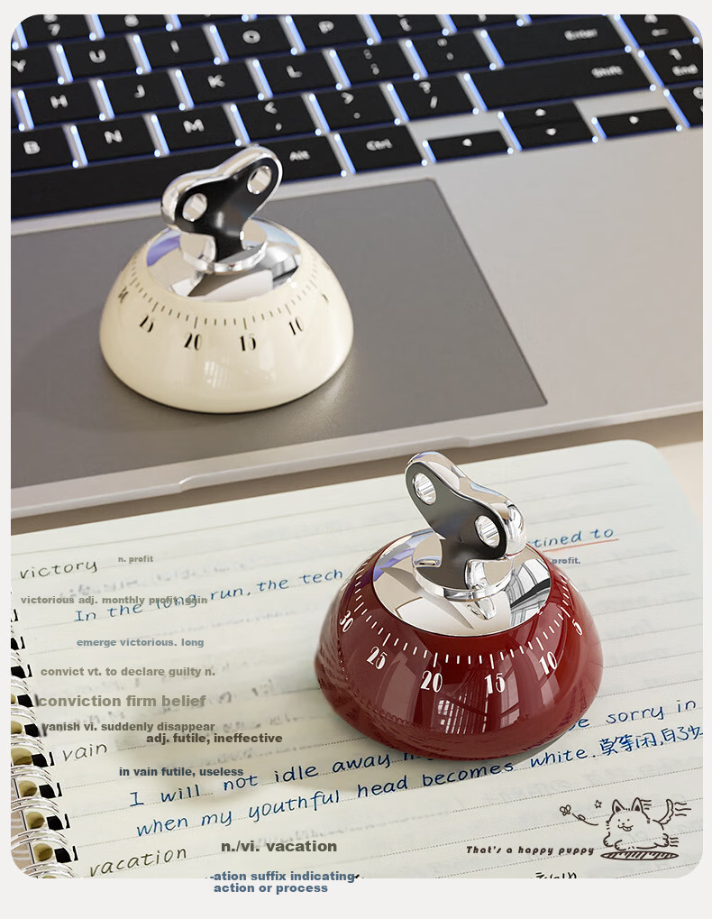 40,000 Kilometer Timer Kitchen Timer Time Manager Study Reminder Multifunctional Mechanical Countdown Timer 13