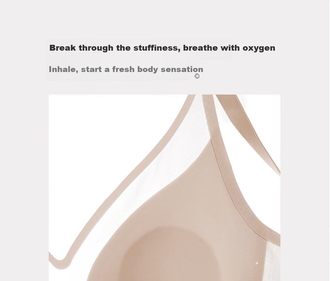 Aimer Oxygen Patch Lightweight Breathable Wire-Free Large Bust Minimizing Soft Support Bra 22