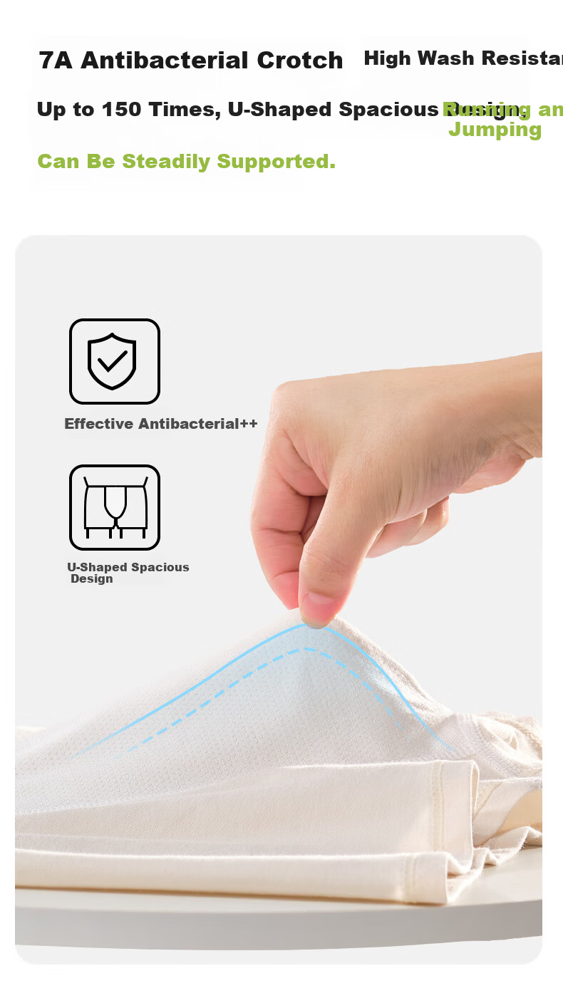 Miiow Boys' Pure Cotton Antibacterial Boxer Briefs for Teenage Boys Development Period Four-Point Shorts All Cotton Underwear Size 18 4