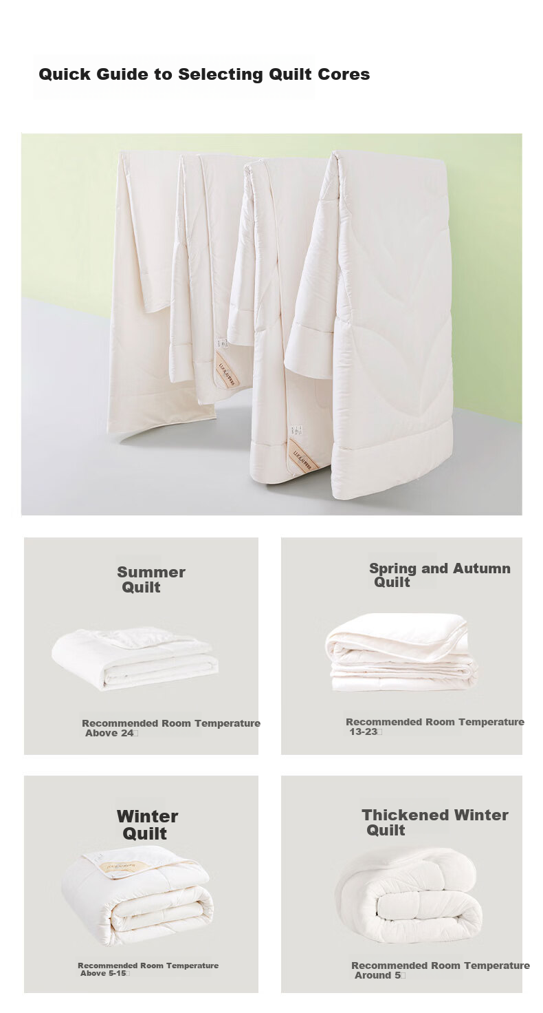 LUOLAI Home Textiles Quilt Duvet Insert Class A Antibacterial 50% Soy Protein Fiber Spring And Autumn Comforter 220*250cm Approximately 5.3 Ji 11