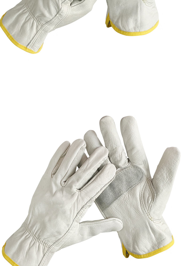 Shengfang Electric Welding Gloves Labor Protection Wear-Resistant Cowhide Welder Gloves Heat Insulation Welding Construction Site 12