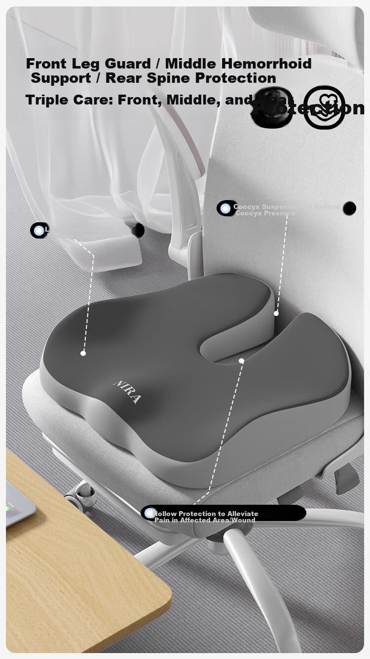 Nila Office Seat Cushion Coccyx Pain Relief Pad Tailbone Injury Pressure Relief Cushion Fracture Protection Pad 2