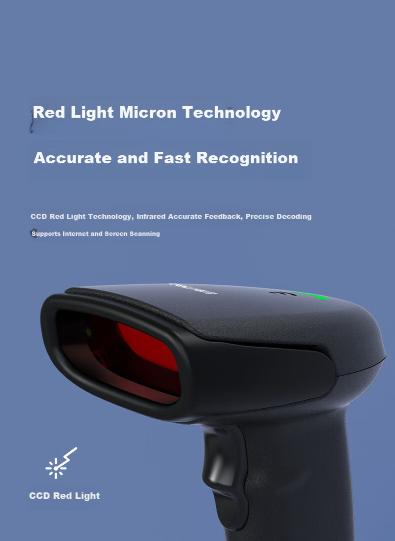 Deli Barcode Scanner, One-Dimensional Scanning Gun for Express Delivery And Logistics Inquiry, Payment Collection, Medical Insurance Payment, Inventory Management, Product Entry Tracking, Supermarket Cashier Barcode Scanner AA131 7