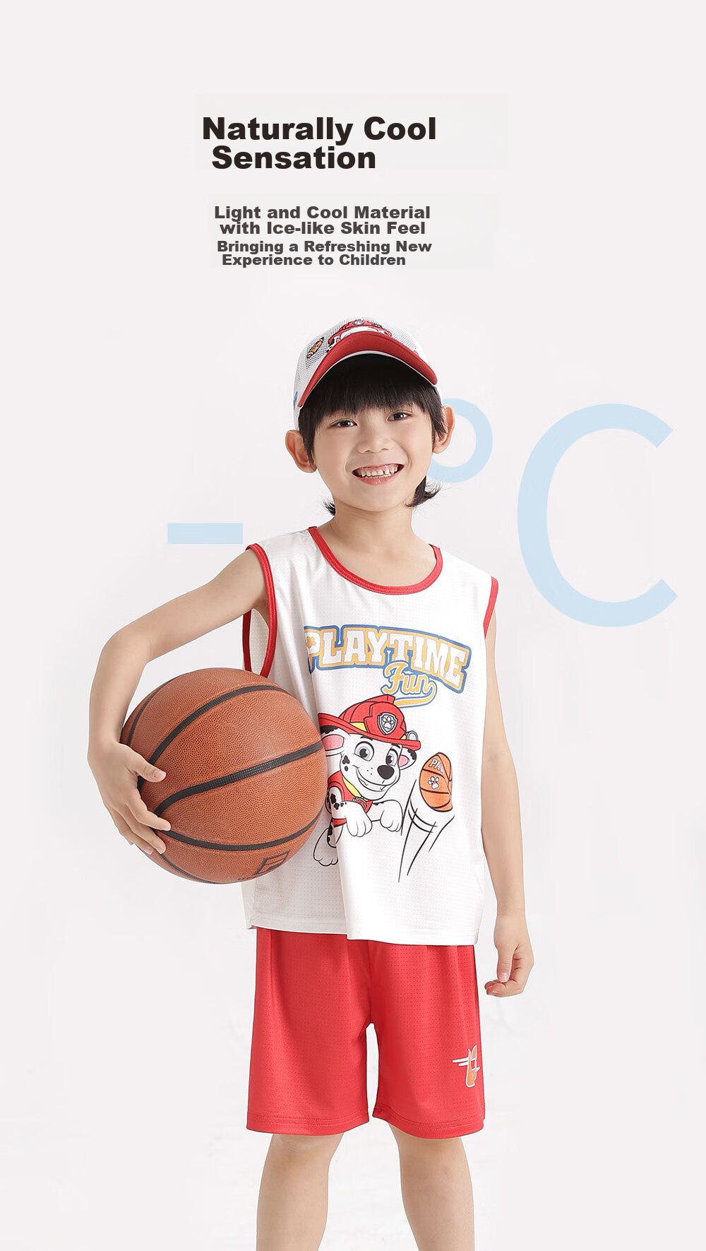 PAW PATROL Class A Children's Quick-Dry Vest Set, Boys' Shorts, Sports Summer Student Cartoon Children's Clothing PA1744A 100 4