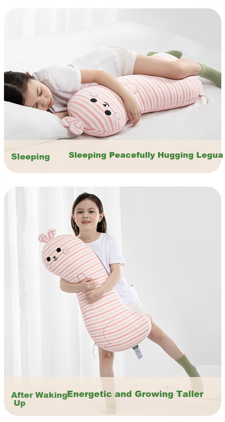 Legua Children's Sleeping Body Pillow Long Smile Rabbit Plush Side Sleep Leg Hug Pillow Kids Gift 13