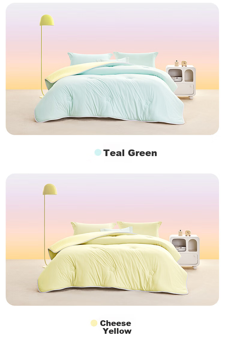 LOVO Ultra Soft [Cotton Candy Quilt] Baby Class A Cotton Fiber Winter Comforter, 4.8 Jin, 150*215cm, [Cyan Green] 14