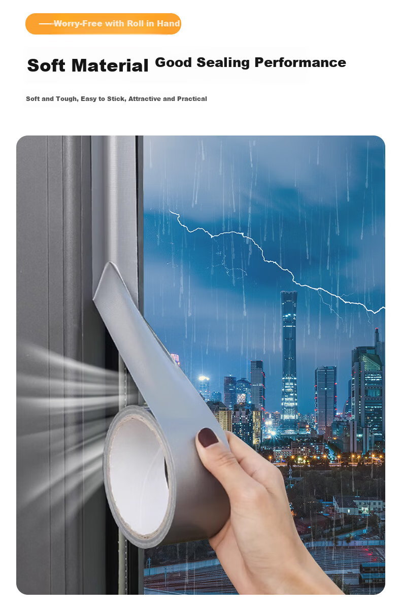 Cuttlefish Sliding Window Seal Strip Plastic Steel Door and Window Seal Strip 5m Windproof and Soundproof Gap Filler 8