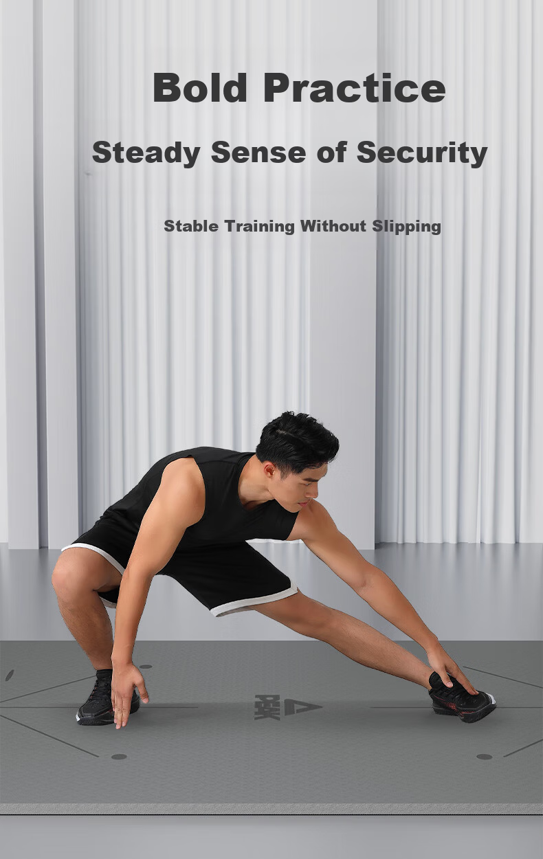 PEAK Professional Yoga Mat for Men And Women, Home Fitness TPE Positioning Line Non-Slip Thickened Widened Beginner Floor Mat 6