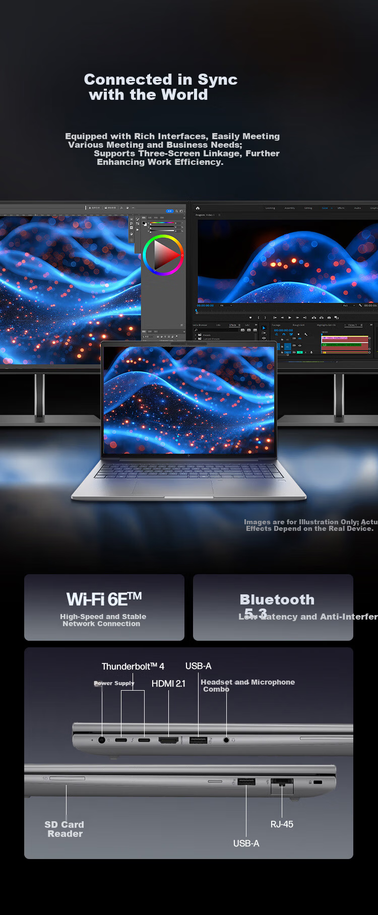 HP Zhan 99 High-Performance Laptop AI Ryzen Edition 16-inch R7-8845HS 32GB 1TB 2.5K Display 10