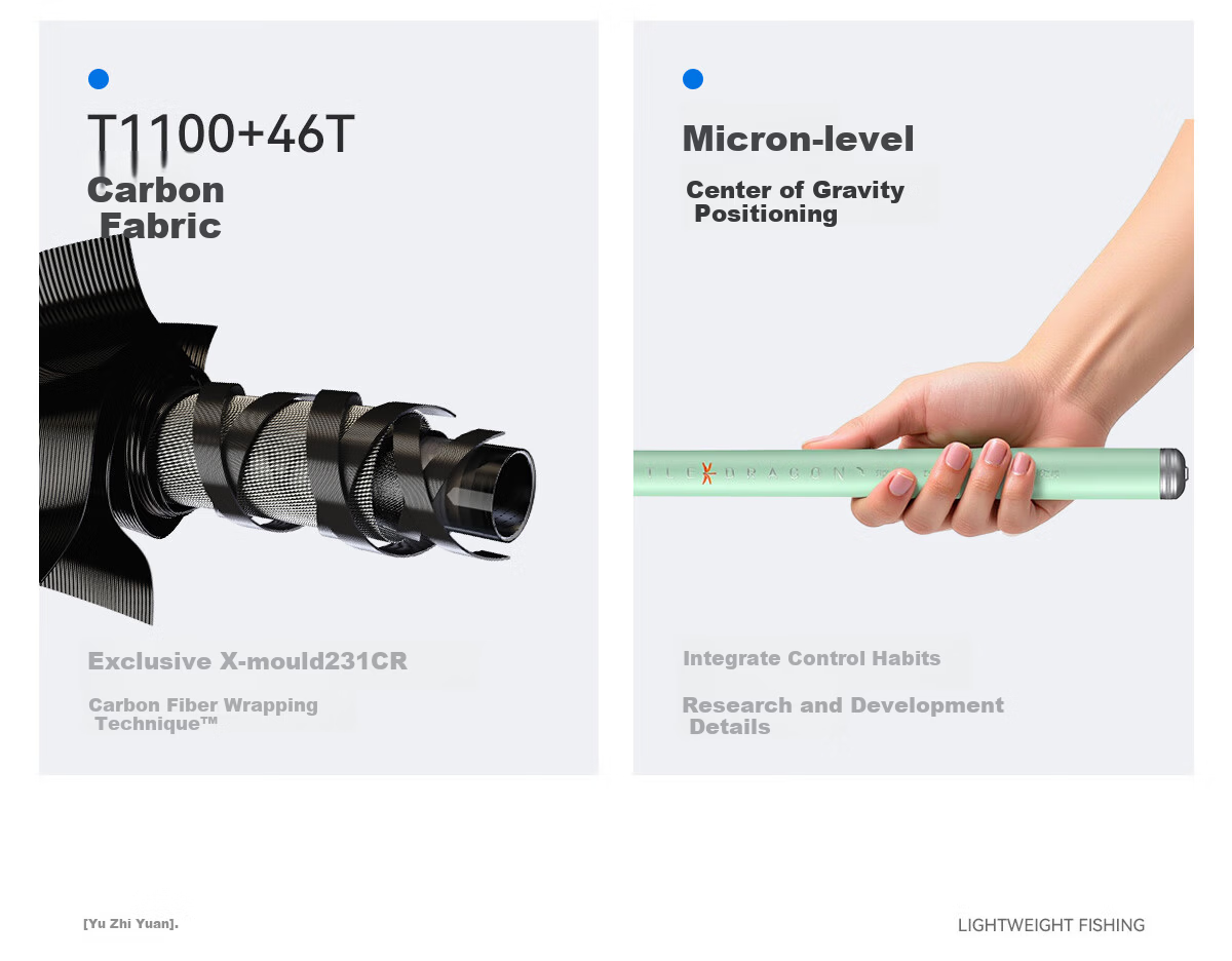YuZhiYuan Ultra-Light Ultra-Hard Carbon Fishing Rod Hand Rod Tai Fishing Rod Carp Rod Crucian Carp Rod Fishing Gear Little Dragonfly 5.4m 5
