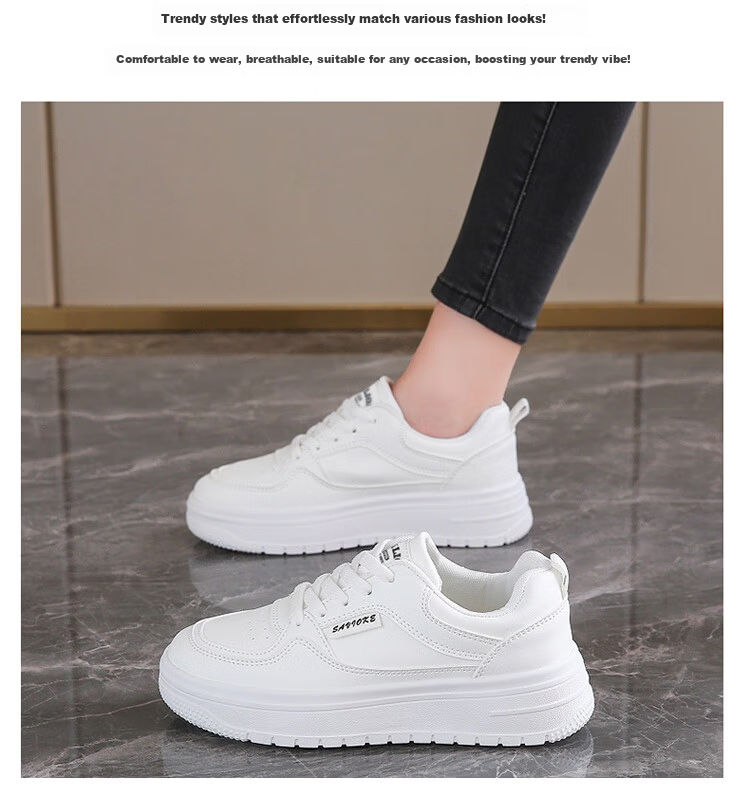 TonLion Women's Shoes, Summer 2026 White Sneakers, Korean-Style Student Skateboard Shoes for Women, Casual Sports Shoes, Beige, Size 35 14
